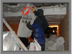 平顶隧道窑高铝耐火棉吊装图1