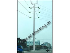 电力杆基础，电力杆基础，霸州市金属钢杆厂图3