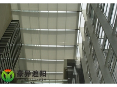 上海铝合金户外天幕_室外电动遮阳帘定做_折叠式遮阳帘棚定制_豪异供图1