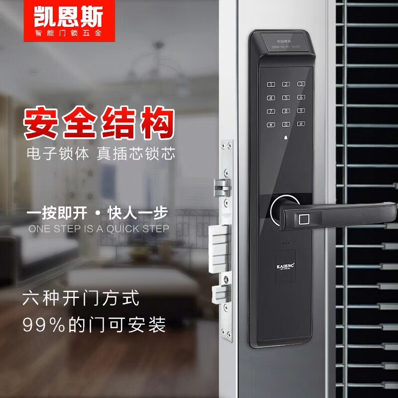 指纹锁_智能锁_智能门锁厂家加盟_指纹锁十大品牌凯恩斯_图1