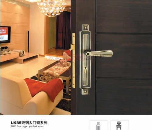 凯恩斯门锁供应商 纯铜大门锁 房门锁批发图1