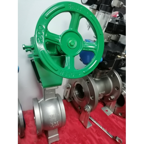 涡轮手动v型调节阀-v型球阀源头工厂直销