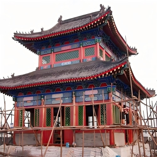 湖北随州古建筑公司-随州古建筑修缮施工-随州钢结构仿古建筑公司图3