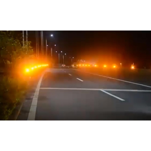雾天行车安全智能诱导装置 智能太阳能雾灯恶劣天气预警系统图2