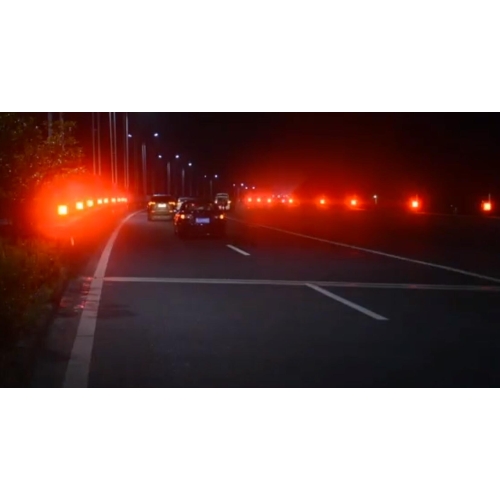 雾天行车安全智能诱导装置 智能太阳能雾灯恶劣天气预警系统图3